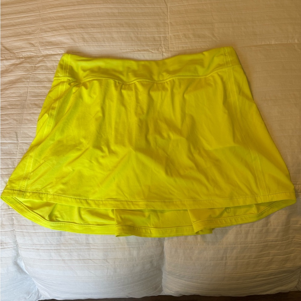 Lululemon Pace Rival Skirt – Size 12 Tall – Electric Lemon